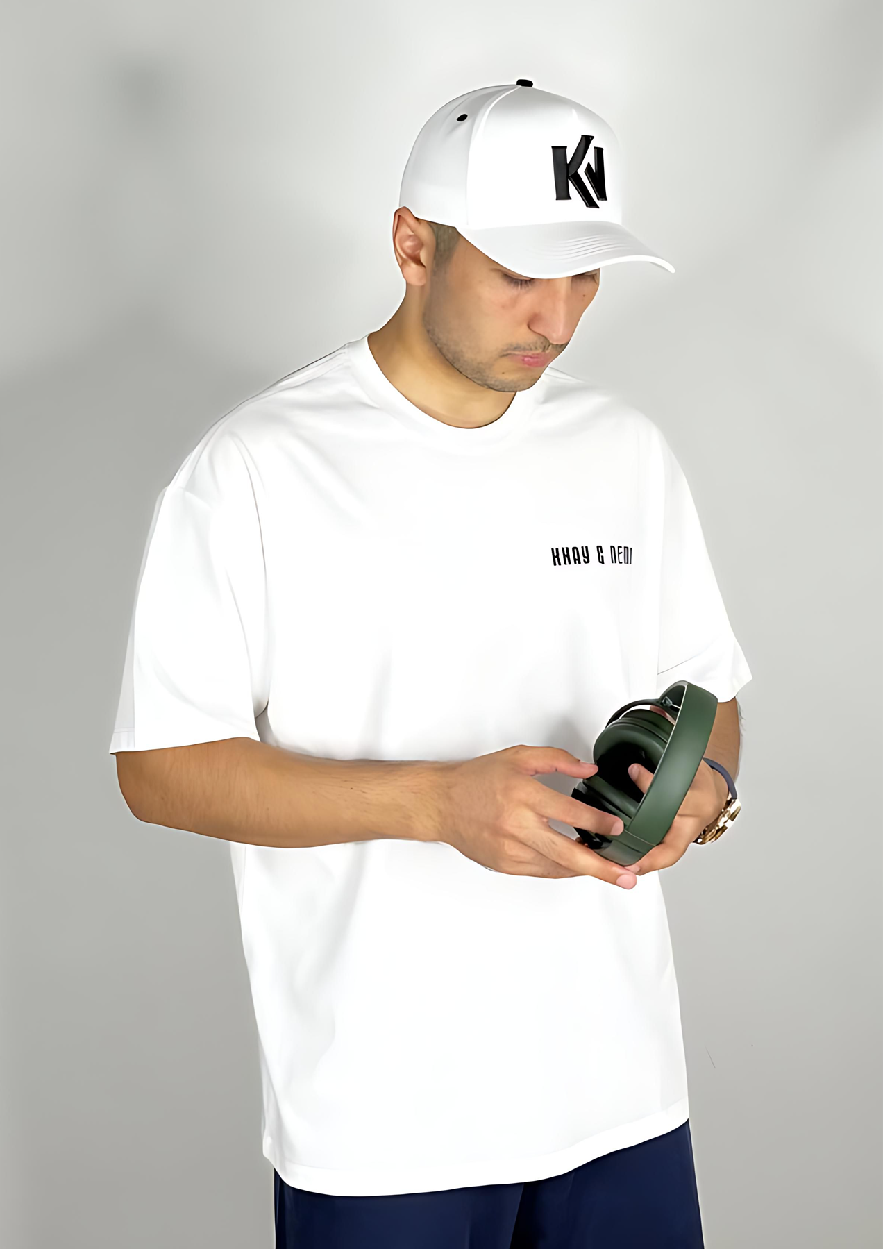 Chest Printed logo t shirt by Khay & Nema